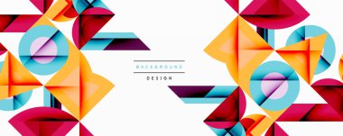 Çemberler soyut arkaplan çizgilerini kareler