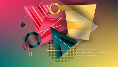 Yaratıcı üçgenler ve daireler bileşimi