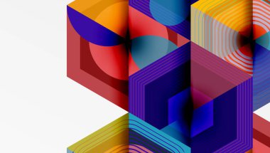 Yaratıcı altıgenler geometrik şekiller tasarımı