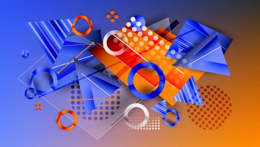 Yaratıcı üçgenler ve daireler bileşimi