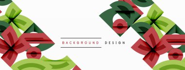 Soyut geometrik arkaplan şekilleri modern ve simetrik bir model oluşturur. Kalın kontrast, pürüzsüz gradyanlar, dinamik kompozisyon, fütüristik stil