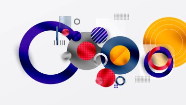 Soyut arkaplan - pürüzsüz eğimleri ve şeffaflığı olan katmanlı geometrik şekiller