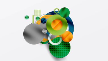 Soyut arkaplan - pürüzsüz eğimleri ve şeffaflığı olan katmanlı geometrik şekiller