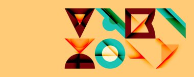 Çemberler soyut arkaplan çizgilerini kareler