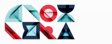 Çemberler soyut arkaplan çizgilerini kareler