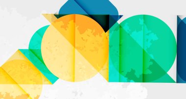 Kareler, daireler, üçgenler ve kumlu, gürültülü doku. Duvar Kağıdı, Sancak, Arkaplan, Kart, Kitap İllüstrasyonu, İniş Sayfası