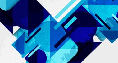 Kareler, daireler, üçgenler ve kumlu, gürültülü doku. Duvar Kağıdı, Sancak, Arkaplan, Kart, Kitap İllüstrasyonu, İniş Sayfası