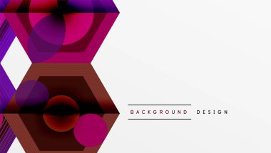 Altıgenler tasarımı geometrik soyut arkaplan