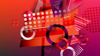 Renkli gradyanlı soyut arkaplan geometrik tasarımı