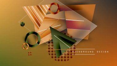 Yaratıcı üçgenler ve daireler bileşimi