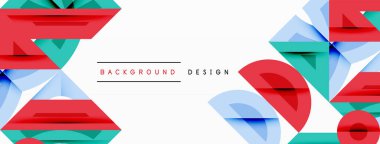 Soyut geometrik arkaplan şekilleri modern ve simetrik bir model oluşturur. Kalın kontrast, pürüzsüz gradyanlar, dinamik kompozisyon, fütüristik stil