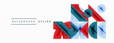 Soyut geometrik arkaplan şekilleri modern ve simetrik bir model oluşturur. Kalın kontrast, pürüzsüz gradyanlar, dinamik kompozisyon, fütüristik stil