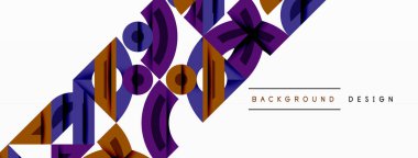 Dairesel ve yuvarlak elementlerin yer aldığı soyut geometrik arkaplan. Kalın kontrast, pürüzsüz gradyanlar, dinamik kompozisyon, fütüristik stil