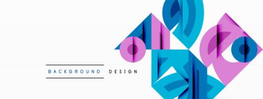 Dairesel ve yuvarlak elementlerin yer aldığı soyut geometrik arkaplan. Kalın kontrast, pürüzsüz gradyanlar, dinamik kompozisyon, fütüristik stil