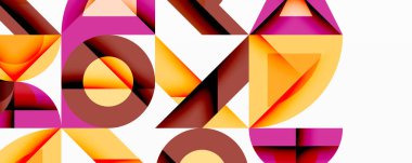 Çemberler soyut arkaplan çizgilerini kareler