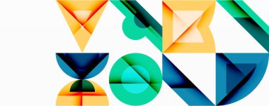 Çemberler soyut arkaplan çizgilerini kareler