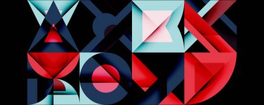 Çemberler soyut arkaplan çizgilerini kareler