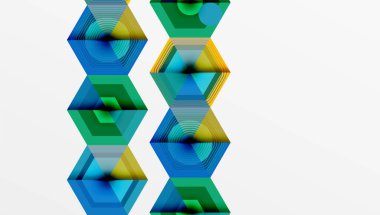 Altıgenler tasarımı geometrik soyut arkaplan