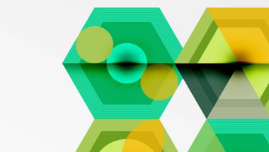 Altıgenler tasarımı geometrik soyut arkaplan