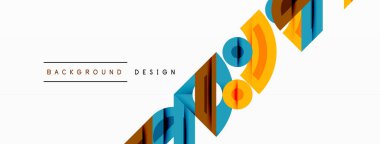 Dairesel ve yuvarlak elementlerin yer aldığı soyut geometrik arkaplan. Kalın kontrast, pürüzsüz gradyanlar, dinamik kompozisyon, fütüristik stil