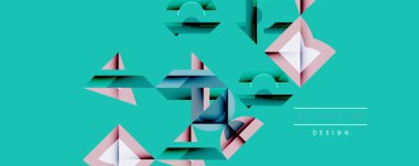 Çemberler soyut arkaplan çizgilerini kareler