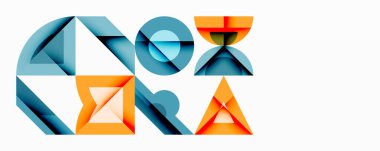 Çemberler soyut arkaplan çizgilerini kareler