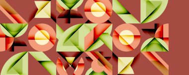 Çemberler soyut arkaplan çizgilerini kareler