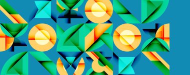 Çemberler soyut arkaplan çizgilerini kareler