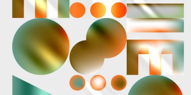 Basit şekiller - daireler, üçgenler, dikdörtgenler soyut arka plan. Duvar Kağıdı, Sancak, Arkaplan, Kart, Kitap İllüstrasyonu, İniş Sayfası