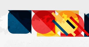 Kareler, daireler, üçgenler ve kumlu, gürültülü doku. Duvar Kağıdı, Sancak, Arkaplan, Kart, Kitap İllüstrasyonu, İniş Sayfası