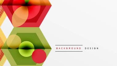 Yaratıcı altıgenler geometrik şekiller tasarımı