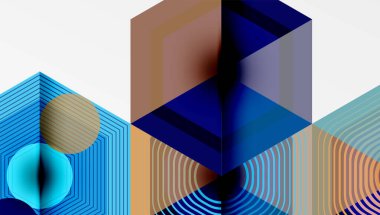 Altıgenler tasarımı geometrik soyut arkaplan