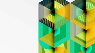 Altıgenler tasarımı geometrik soyut arkaplan