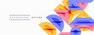 Soyut geometrik arkaplan şekilleri modern ve simetrik bir model oluşturur. Kalın kontrast, pürüzsüz gradyanlar, dinamik kompozisyon, fütüristik stil