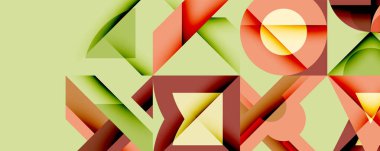 Çemberler soyut arkaplan çizgilerini kareler