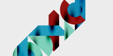 Dinamik geometrik bir kompozisyonda daireler, çizgiler ve üçgenler içeren modern soyut bir arkaplan. Tarz, teknoloji veya yaratıcı temalı tasarımlar için mükemmel.