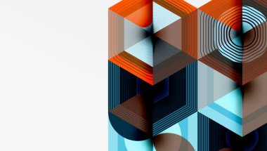 Yaratıcı altıgenler geometrik şekiller tasarımı