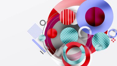 Soyut arkaplan - pürüzsüz eğimleri ve şeffaflığı olan katmanlı geometrik şekiller