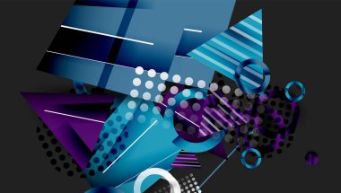 Yaratıcı üçgenler ve daireler bileşimi