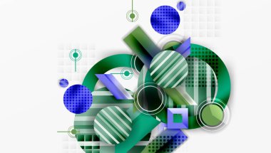 Dinamik karmaşık geometrik soyut arkaplan