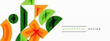 Soyut geometrik arkaplan şekilleri modern ve simetrik bir model oluşturur. Kalın kontrast, pürüzsüz gradyanlar, dinamik kompozisyon, fütüristik stil