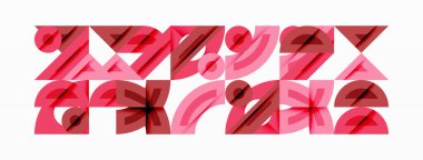 Dairesel ve yuvarlak elementlerin yer aldığı soyut geometrik arkaplan. Kalın kontrast, pürüzsüz gradyanlar, dinamik kompozisyon, fütüristik stil