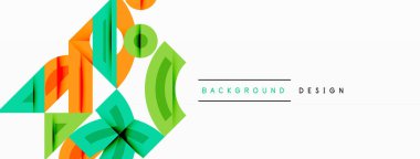 Soyut geometrik arkaplan şekilleri modern ve simetrik bir model oluşturur. Kalın kontrast, pürüzsüz gradyanlar, dinamik kompozisyon, fütüristik stil