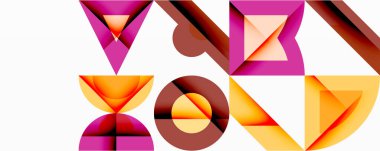 Çemberler soyut arkaplan çizgilerini kareler