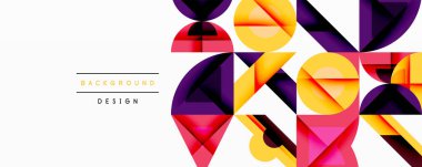 Çemberler soyut arkaplan çizgilerini kareler