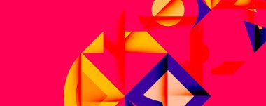 Çemberler soyut arkaplan çizgilerini kareler