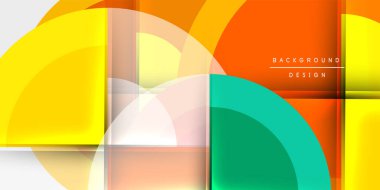 Çember ve yarım daire geometrik arka plan. Duvar Kağıdı, Sancak, Arkaplan, Kart, Kitap İllüstrasyonu, İniş Sayfası