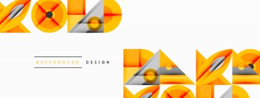 Kesişen şekiller, daireler, üçgenler ve gradyanlar ile geometrik soyut bileşim, canlı renkleri ve dinamik karşıtlıkları harmanlayarak modern, geleceksel bir görsel tasarım yaratmak için