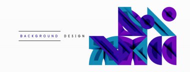 Soyut geometrik arkaplan şekilleri modern ve simetrik bir model oluşturur. Kalın kontrast, pürüzsüz gradyanlar, dinamik kompozisyon, fütüristik stil