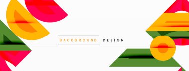 Dairesel ve yuvarlak elementlerin yer aldığı soyut geometrik arkaplan. Kalın kontrast, pürüzsüz gradyanlar, dinamik kompozisyon, fütüristik stil